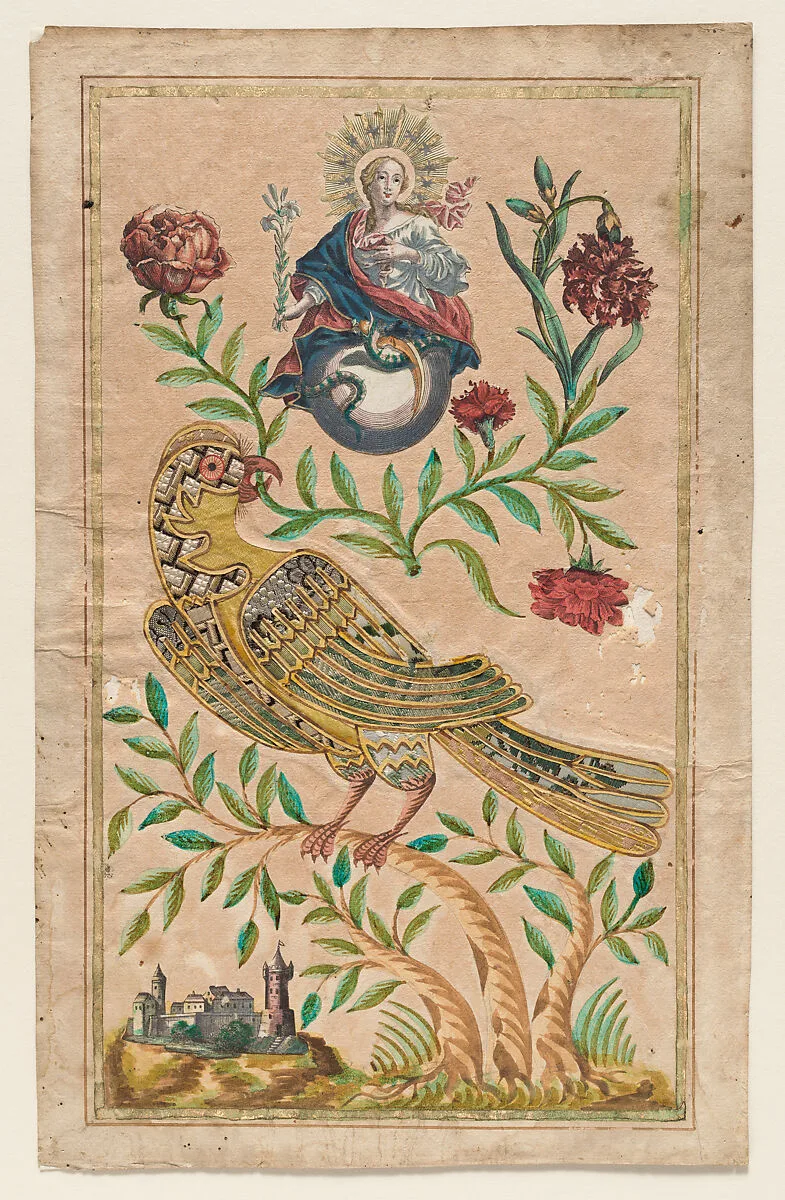 Virgin with a Lily — Anonymous, German, 18th century