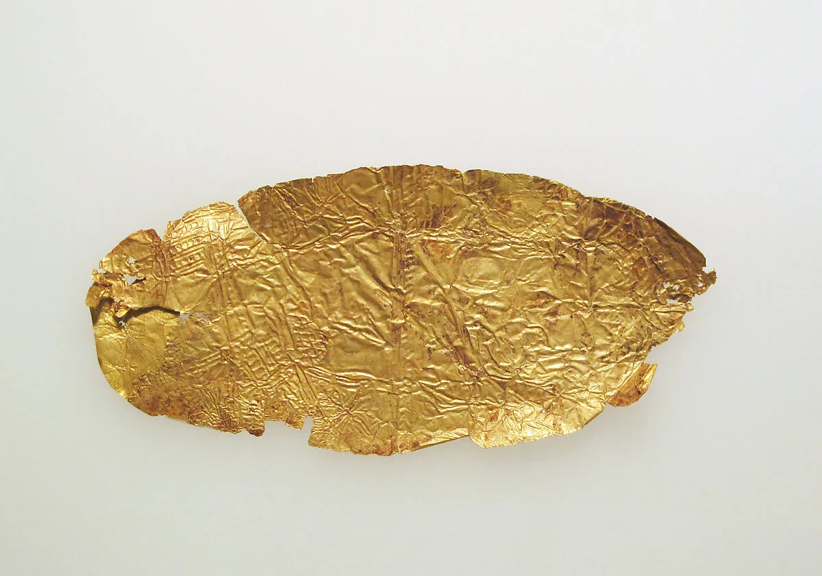 Frontlet of gold leaf — Unknown