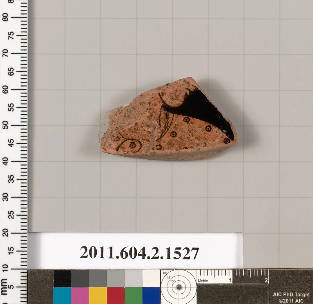 Terracotta fragment of a skyphos (deep drinking cup) — Unknown