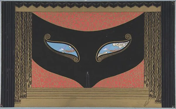 Stage set design for "The Mask," George White's Scandals, New York, 1926 — Erté (Romain de Tirtoff)