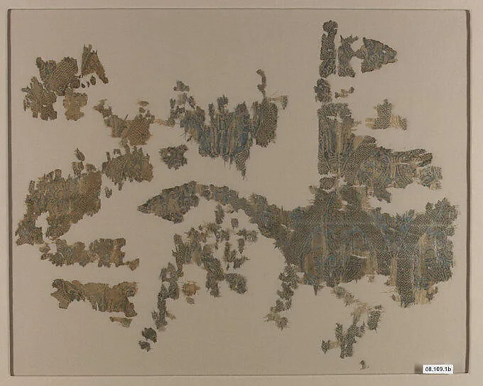 Textile Fragment with Addorsed Parrots and Griffins — Unknown