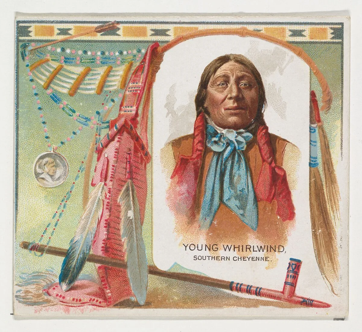 Young Whirlwind, Southern Cheyenne, from the American Indian Chiefs series (N36) for Allen & Ginter Cigarettes — Allen & Ginter