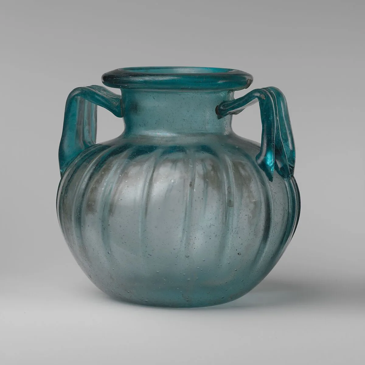 Glass two-handled jar — Unknown