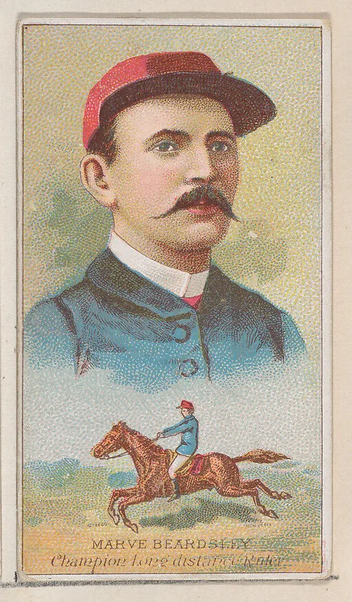 Marv Beardsley, Champion Long Distance Rider, from the Champions of Games and Sports series (N184, Type 2) issued by W.S. Kimball & Co. — W.S. Kimball & Co.