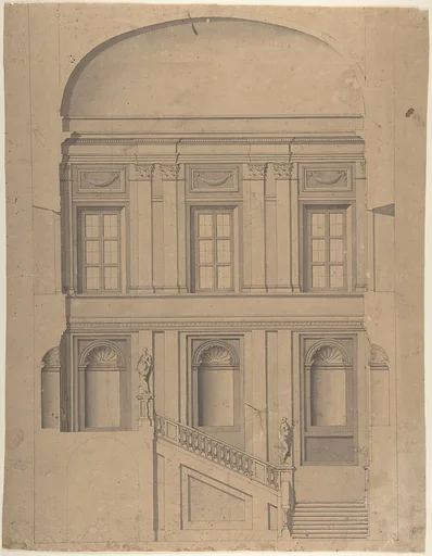 Design for the Elevation of a Palace Interior