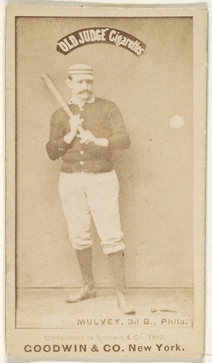 Joseph H. "Joe" Mulvey, 3rd Base, Philadelphia, from the Old Judge series (N172) for Old Judge Cigarettes — Goodwin & Company