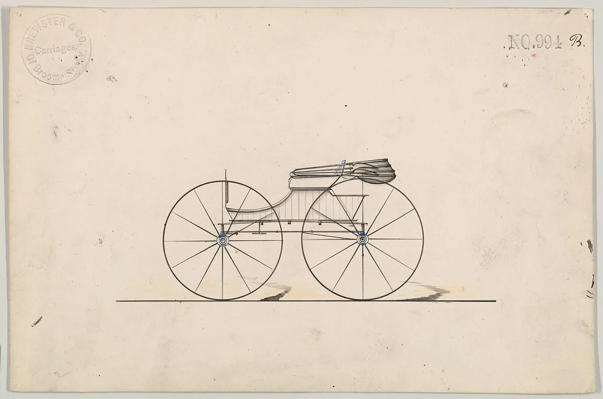 Design for Wagon, no. 994b — Brewster & Co.