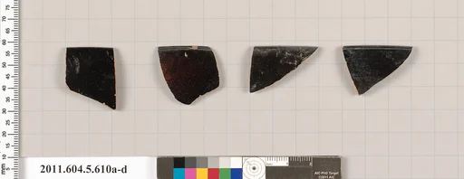Terracotta rim fragments of kylikes (drinking cups)