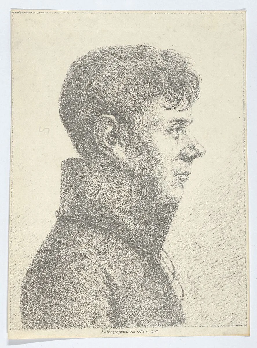 Portrait of a Young Man in Profile — Paul Anton Skerl