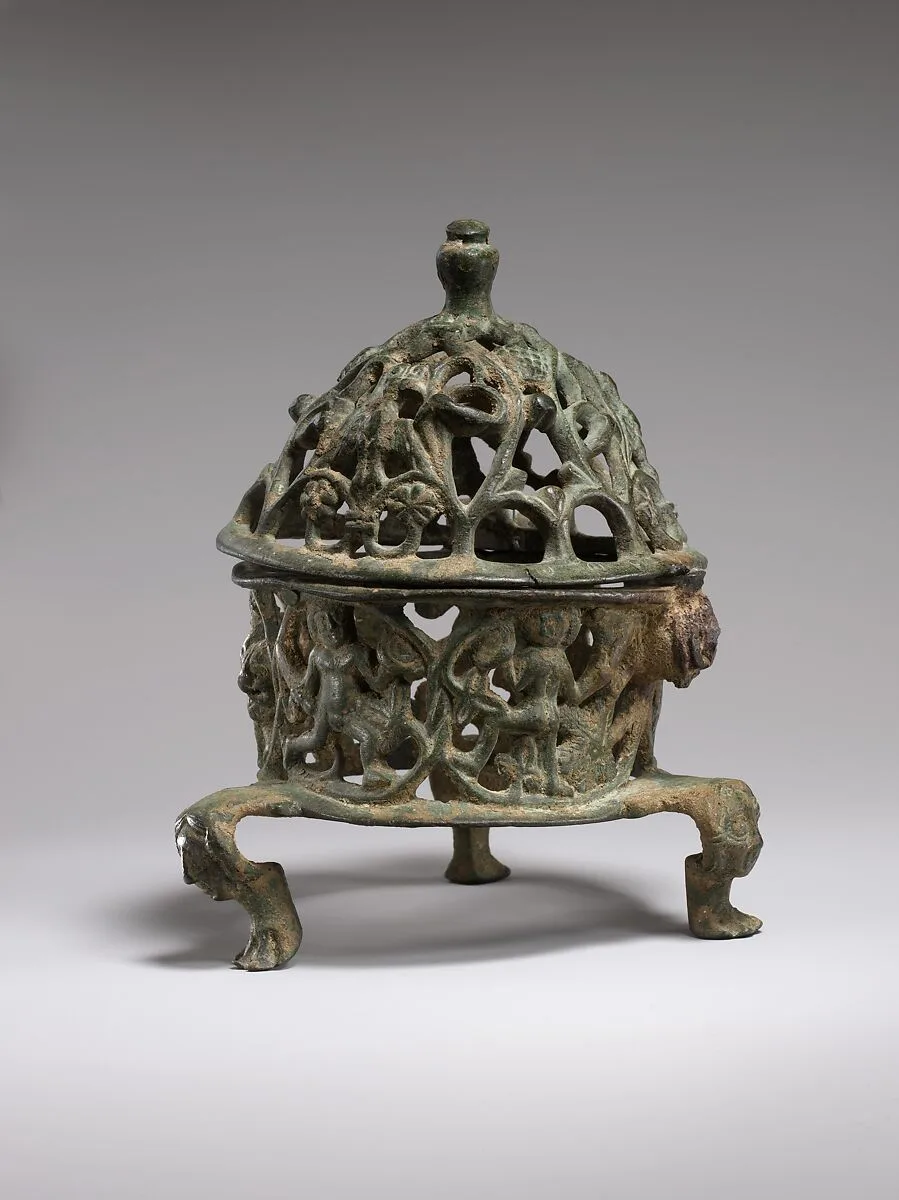 Censer Frame with Inhabited Vine Scroll — Unknown