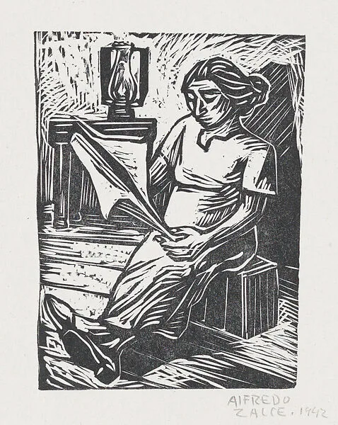 A woman reading — Alfredo Zalce