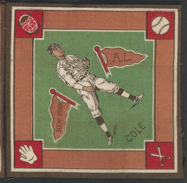 King Cole, New York, American League from Baseball Players Felt Blanket series (B18) — Unknown