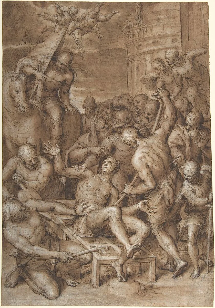 The Martyrdom of Saint Lawrence — Aurelio Luini
