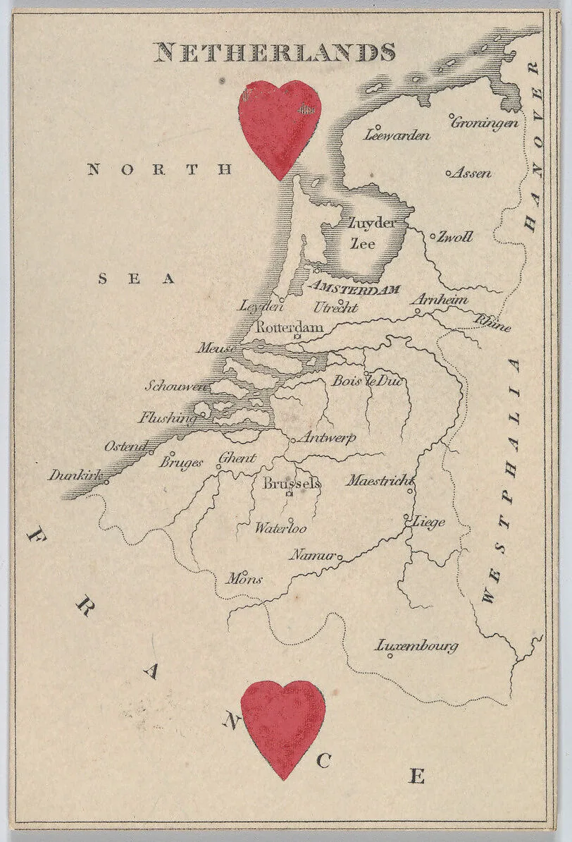 Netherlands, from "Court Game of Geography" — William and Henry Rock