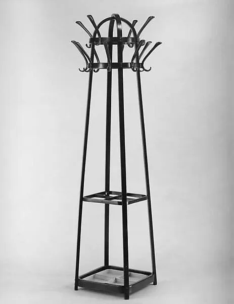 Coat stand with drip pan — Unknown Designer