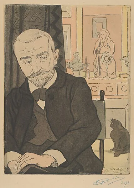 Portrait of Huysmans — Eugène Delâtre|André Marty