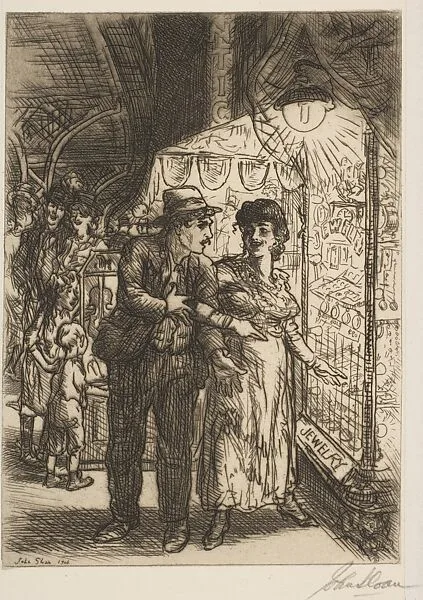 Jewelry Store Window — John Sloan