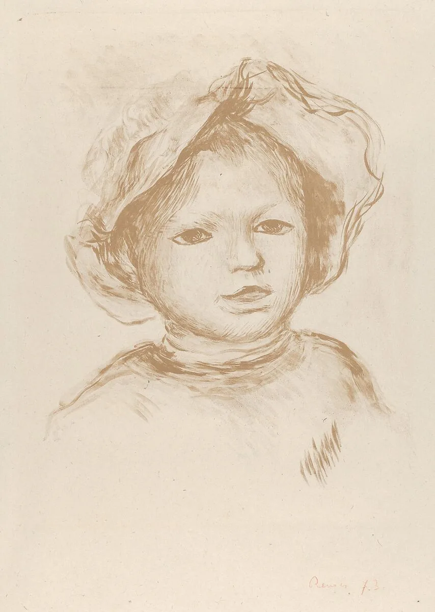 Pierre Renoir from the Front (Head of a Child / Tête d'enfant) — Auguste Renoir|André Marty