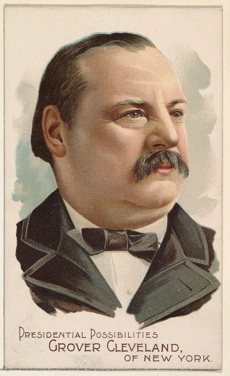 Grover Cleveland of New York, from the Presidential Possibilities series (N124) issued by Duke Sons & Co. to promote Honest Long Cut Tobacco — W. Duke, Sons & Co.|The Giles Company