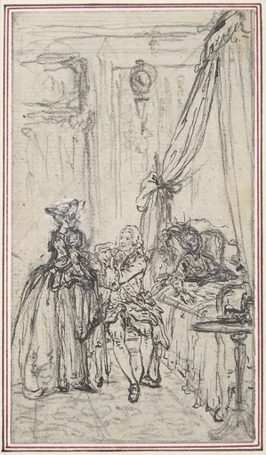 Study for a frontispiece for "Histoire de Miss Jenny"