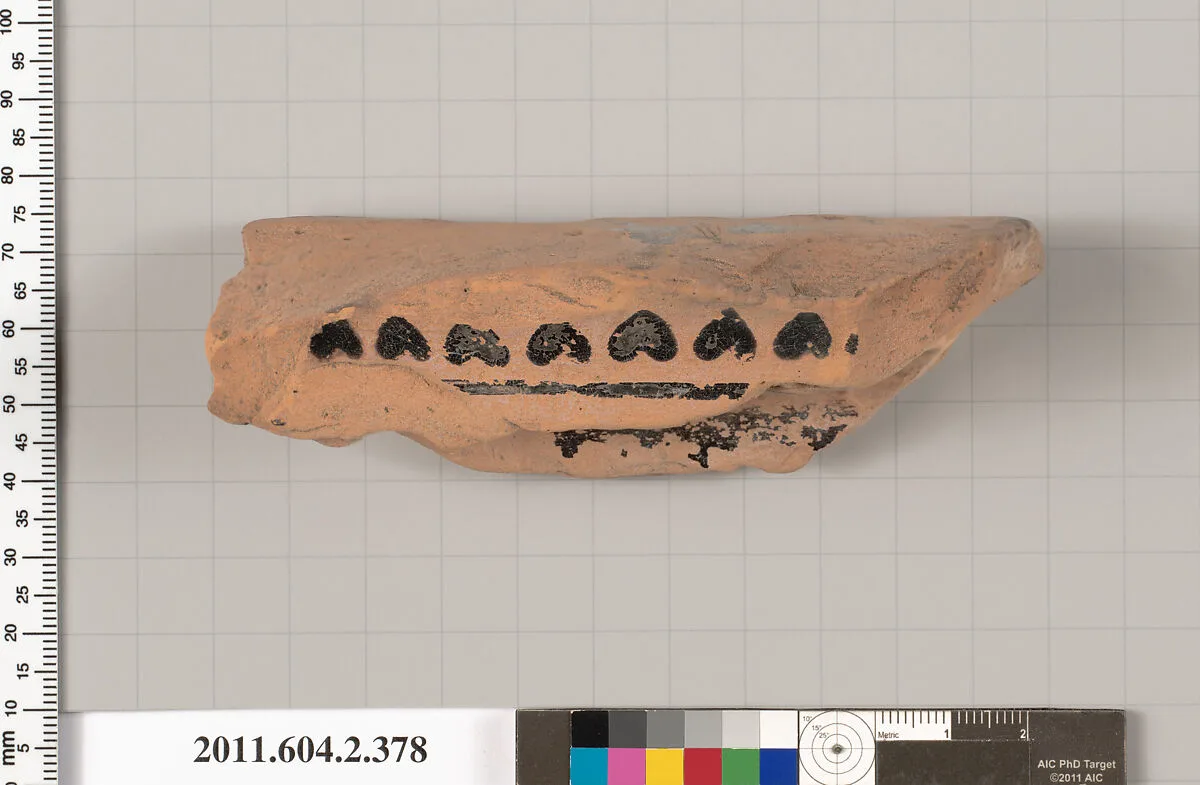 Terracotta fragment of a column-krater (bowl for mixing wine and water) — Unknown