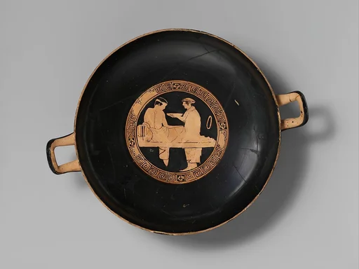 Terracotta kylix (drinking cup)