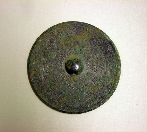 東漢 四葉纹銅鏡|Mirror with quatrefoil design