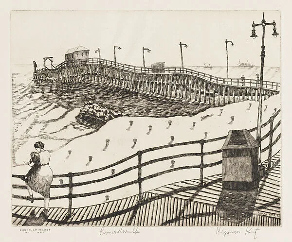 Boardwalk — Hyman William Katz|WPA