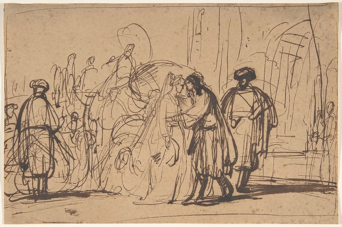 Isaac's Reception of Rebecca — Gerbrand van den Eeckhout