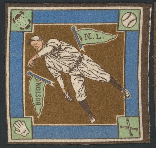 Lefty Tyler, Boston, National League from Baseball Players Felt Blanket series (B18) — Unknown