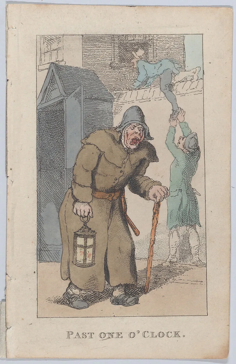Past One O'Clock — William Parsons|Thomas Rowlandson|John Bannister