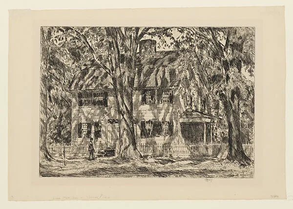The Lion Gardiner House, Easthampton — Childe Hassam