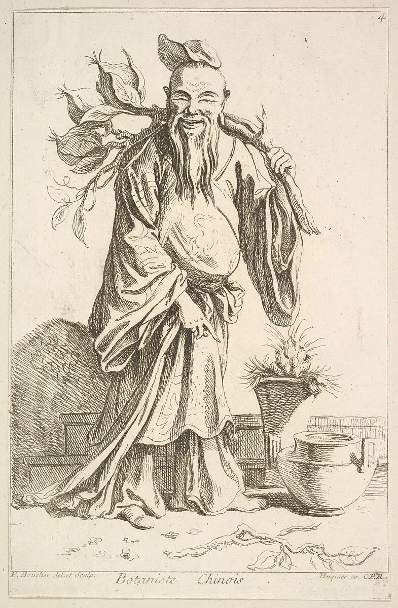 Chinese botanist — François Boucher|Gabriel Huquier