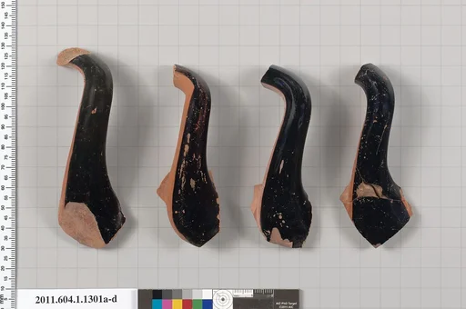 Terracotta fragments of kylikes (drinking cups)