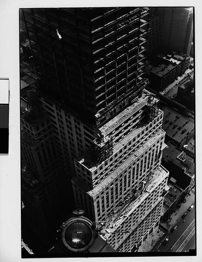 [Chrysler Building Construction Site, From Roof of Chanin Building, New York City]