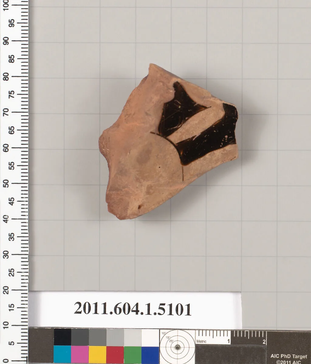 Terracotta fragment of a kylix (drinking cup) — Unknown