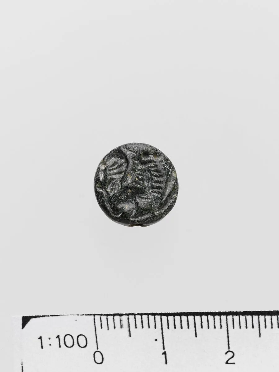 Steatite lentoid seal — Unknown