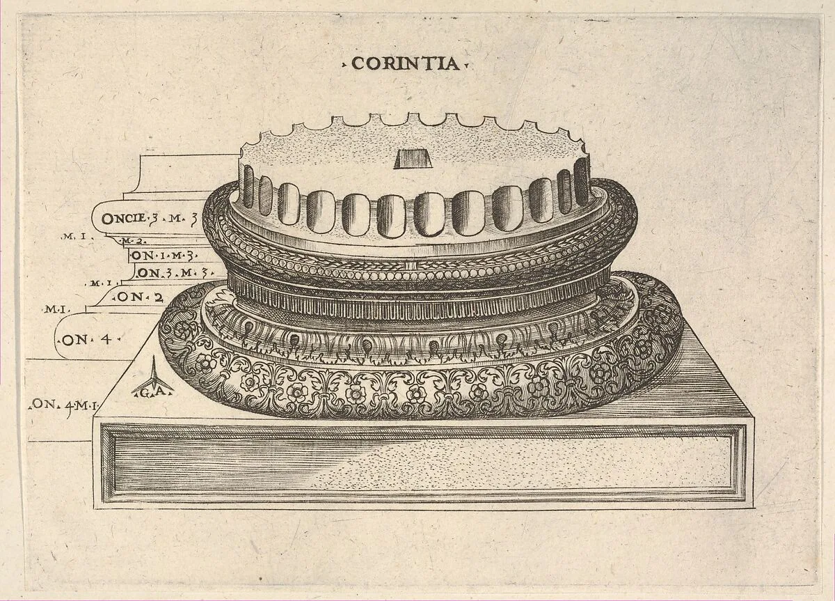 Corinthian Base — Monogrammist G.A. & the Caltrop