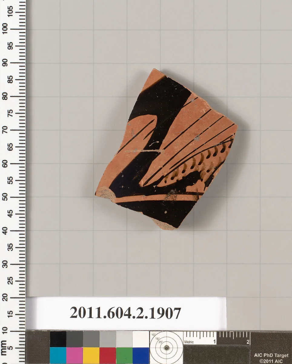 Terracotta fragment of a skyphos (deep drinking cup) — Unknown