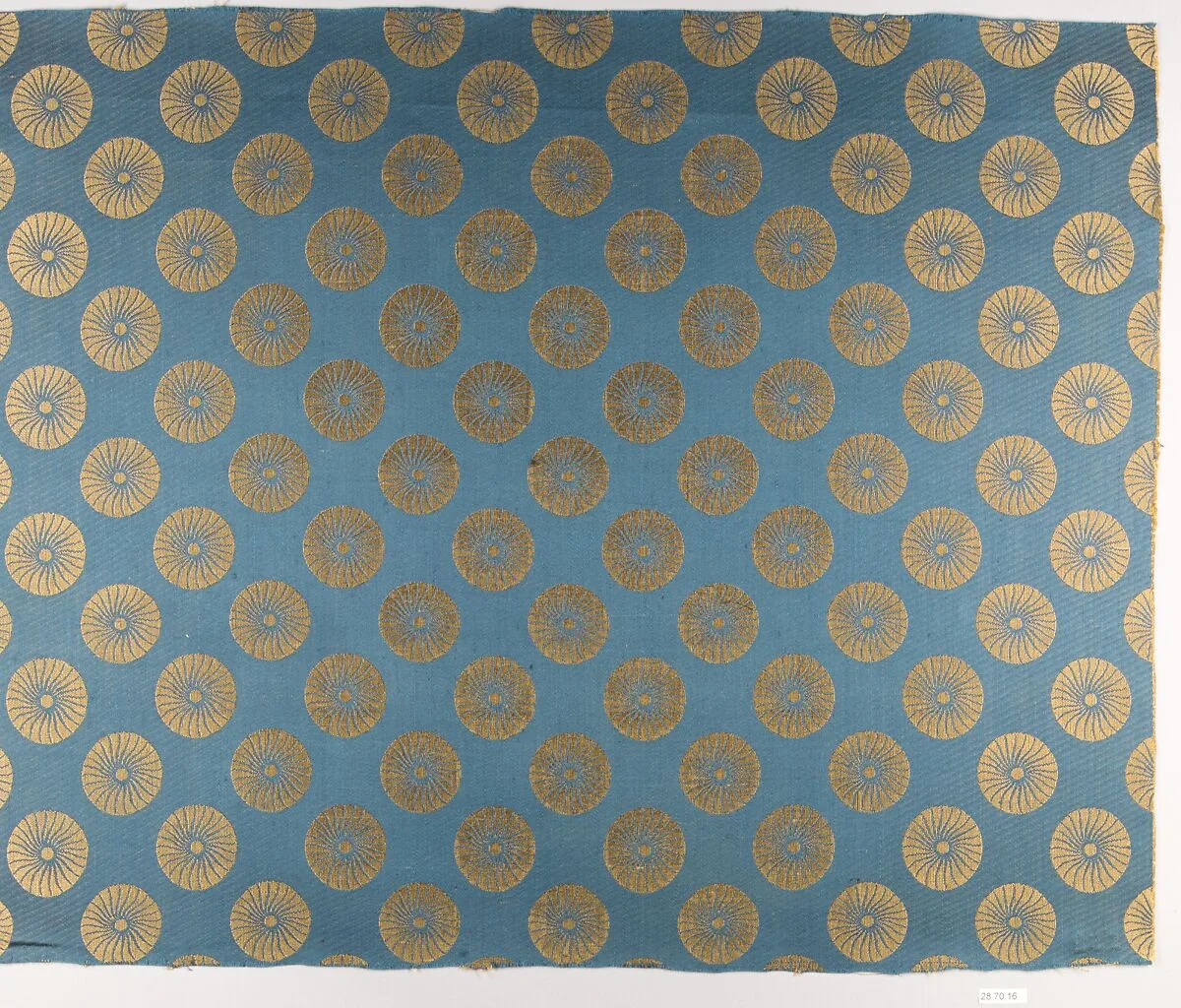Conventionalized chrysanthemum textile — Unknown