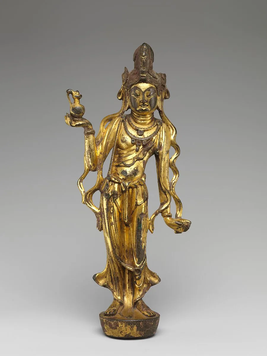 唐 青銅鎏金觀音菩薩像|Bodhisattva Avalokiteshvara (Guanyin) — Unknown