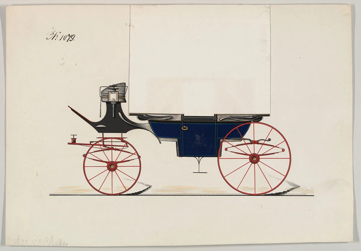 Design for Landau, no. 1079 — Brewster & Co.