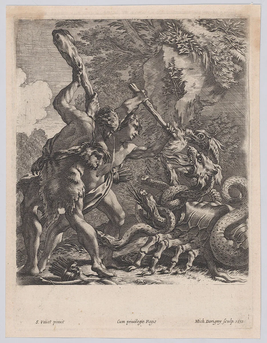 Hercules and the Hydra — Simon Vouet|Michel Dorigny