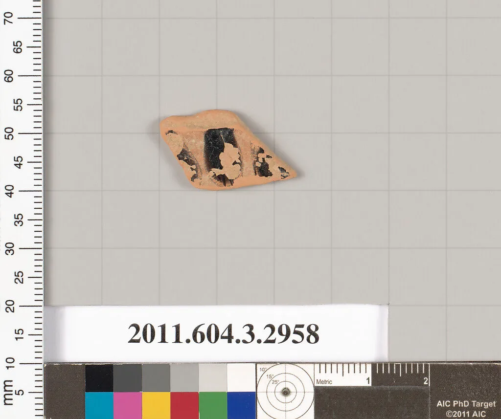 Terracotta fragment of a lekythos (oil flask)? — Unknown