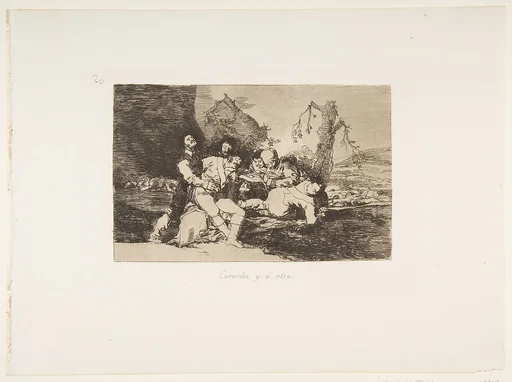Plate 20 from "The Disasters of War" (Los Desastres de la Guerra): 'Get them well, and on to the next' (Curarlos y á otra)