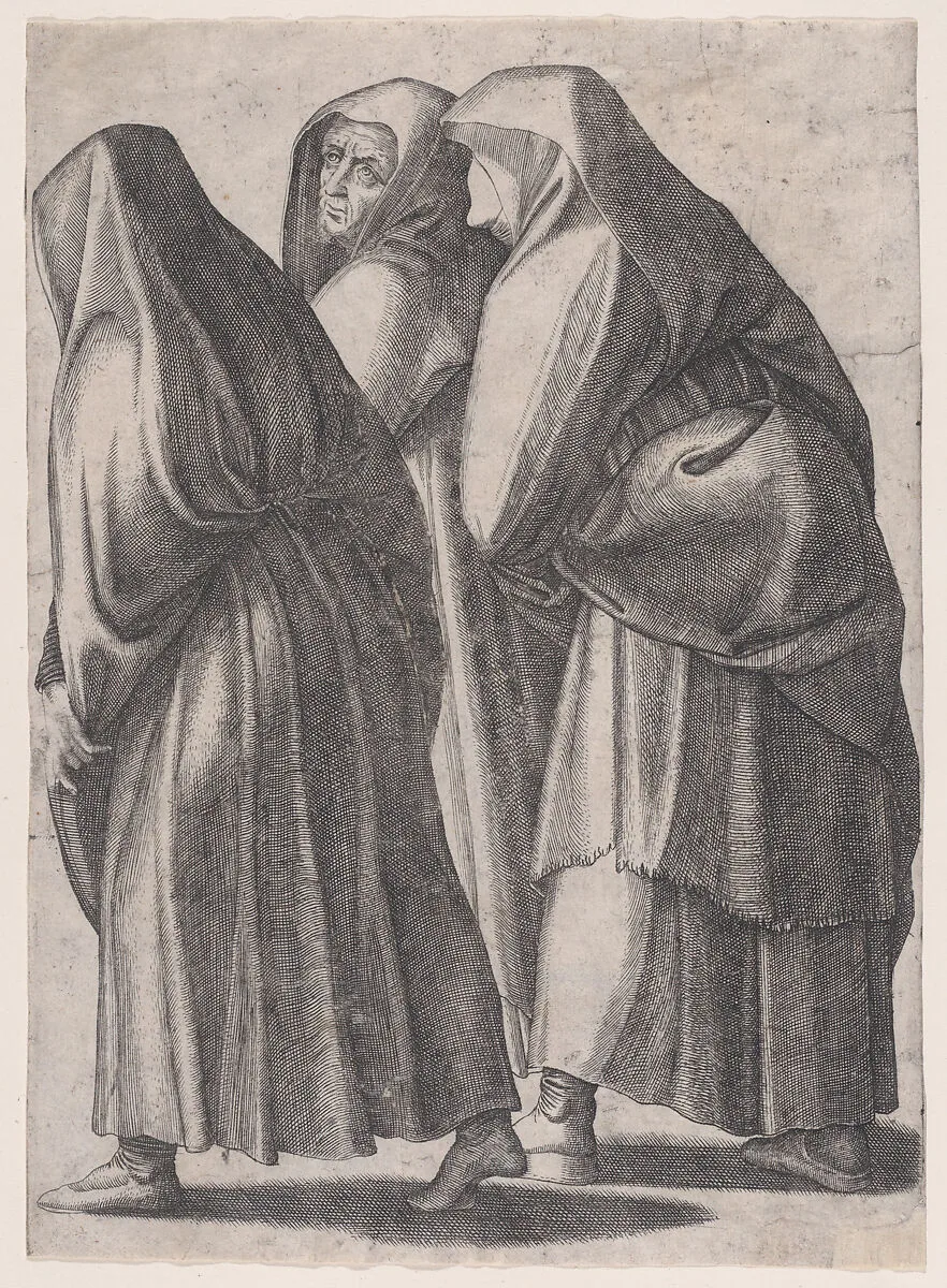 The Three Holy Women Going to the Sepulchre — Agostino Veneziano (Agostino dei Musi)|Raphael (Raffaello Sanzio or Santi)