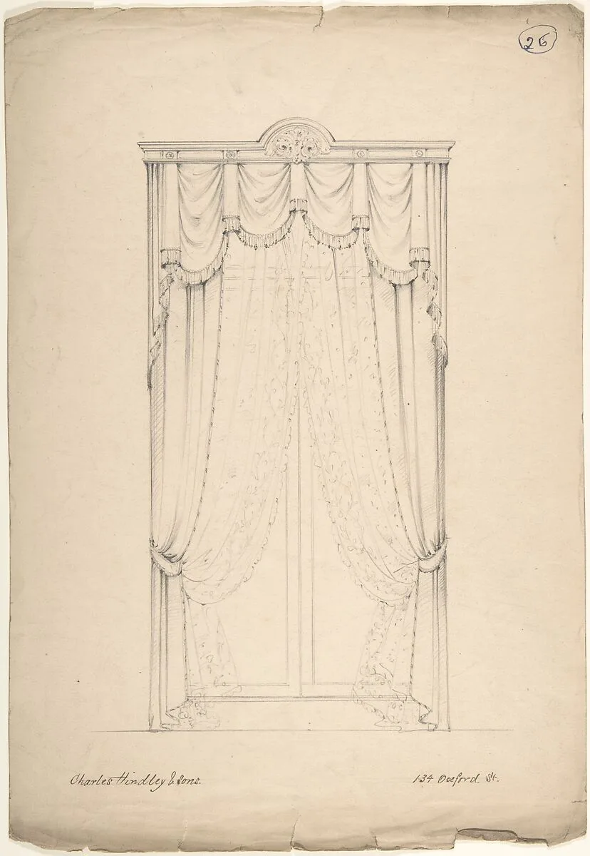 Design for Curtains — Charles Hindley and Sons