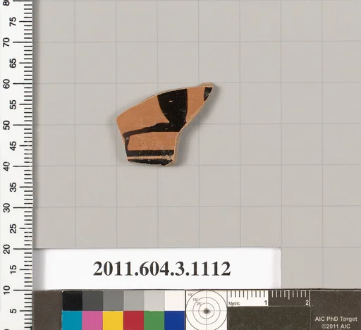 Terracotta fragment of a mastoid (drinking cup with narrow base) or a kyathos (cup-shaped ladle)