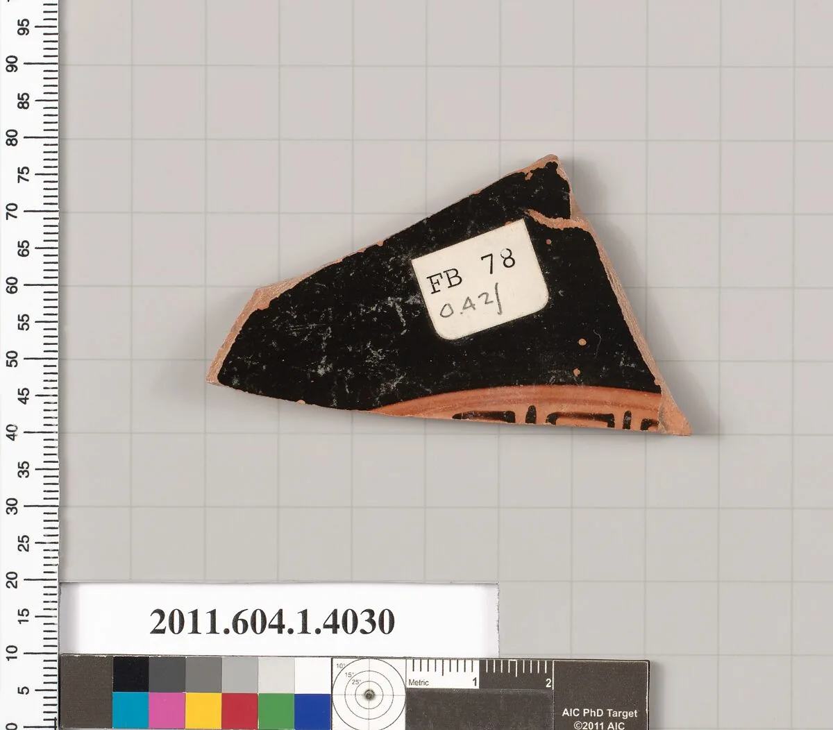 Terracotta fragment of a kylix (drinking cup) — Unknown