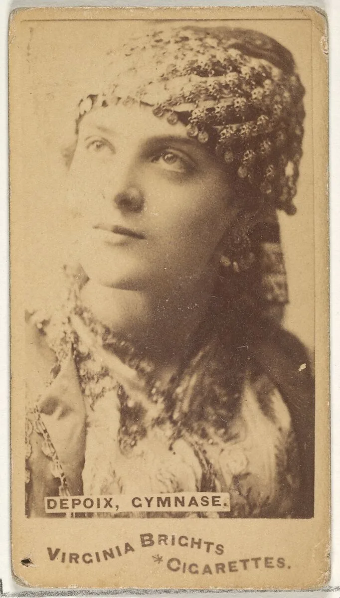 Depoix, Gymnage, from the Actors and Actresses series (N45, Type 1) for Virginia Brights Cigarettes — Allen & Ginter